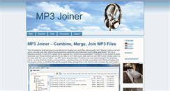 Desktop Screenshot of mp3joiner.org