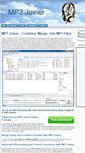 Mobile Screenshot of mp3joiner.org